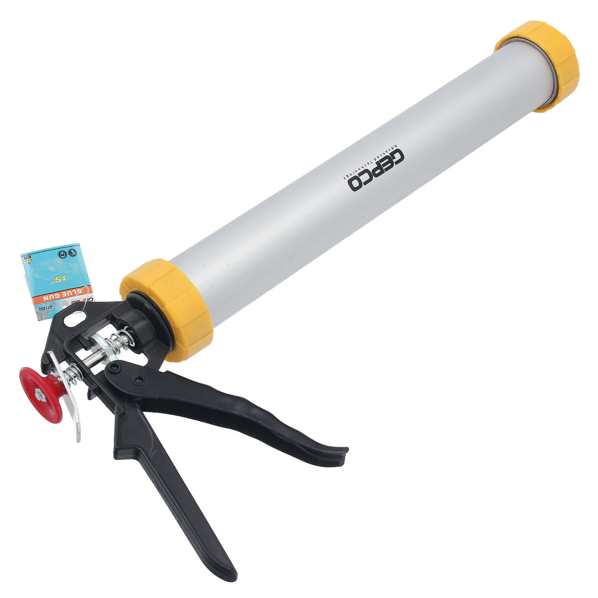 Pistola per cartucce GEPCO in alluminio da 600 ml, siringa per silicone, pistola per silicone, pressa per cartucce