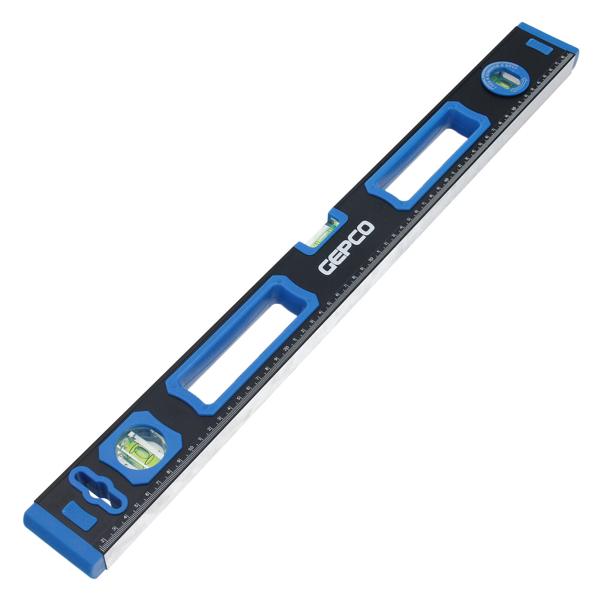 GEPCO Professional Spirit Level Set, 3-Piece Aluminum with 3 Vials, 60 + 80 + 120 cm Ruler