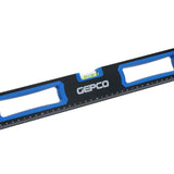 GEPCO Professional 3-Piece Aluminum Spirit Level Set with 3 Vials (80, 120, 200cm)