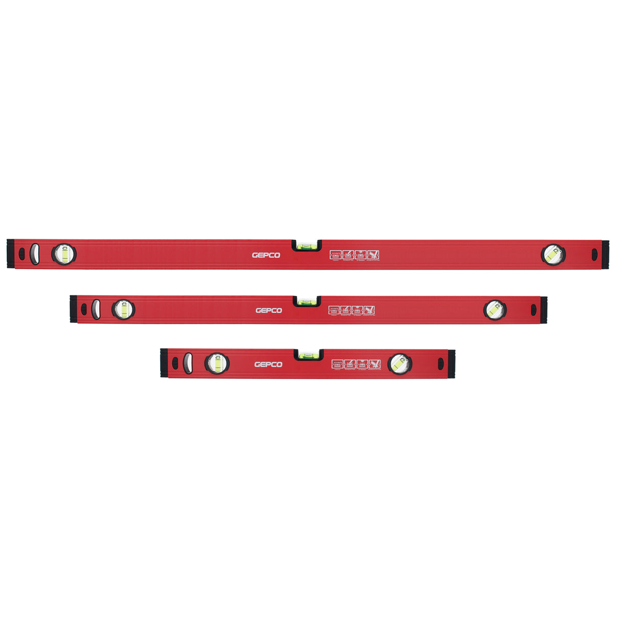 3--tlg SET Wasserwaagen 50 100 150 cm Richtwaage Messwaage Bauwaage Alu 1.2mm