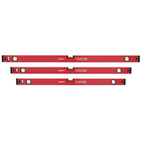 3--tlg SET Wasserwaagen 100 120 150 cm Richtwaage Messwaage Bauwaage Alu 1.2mm