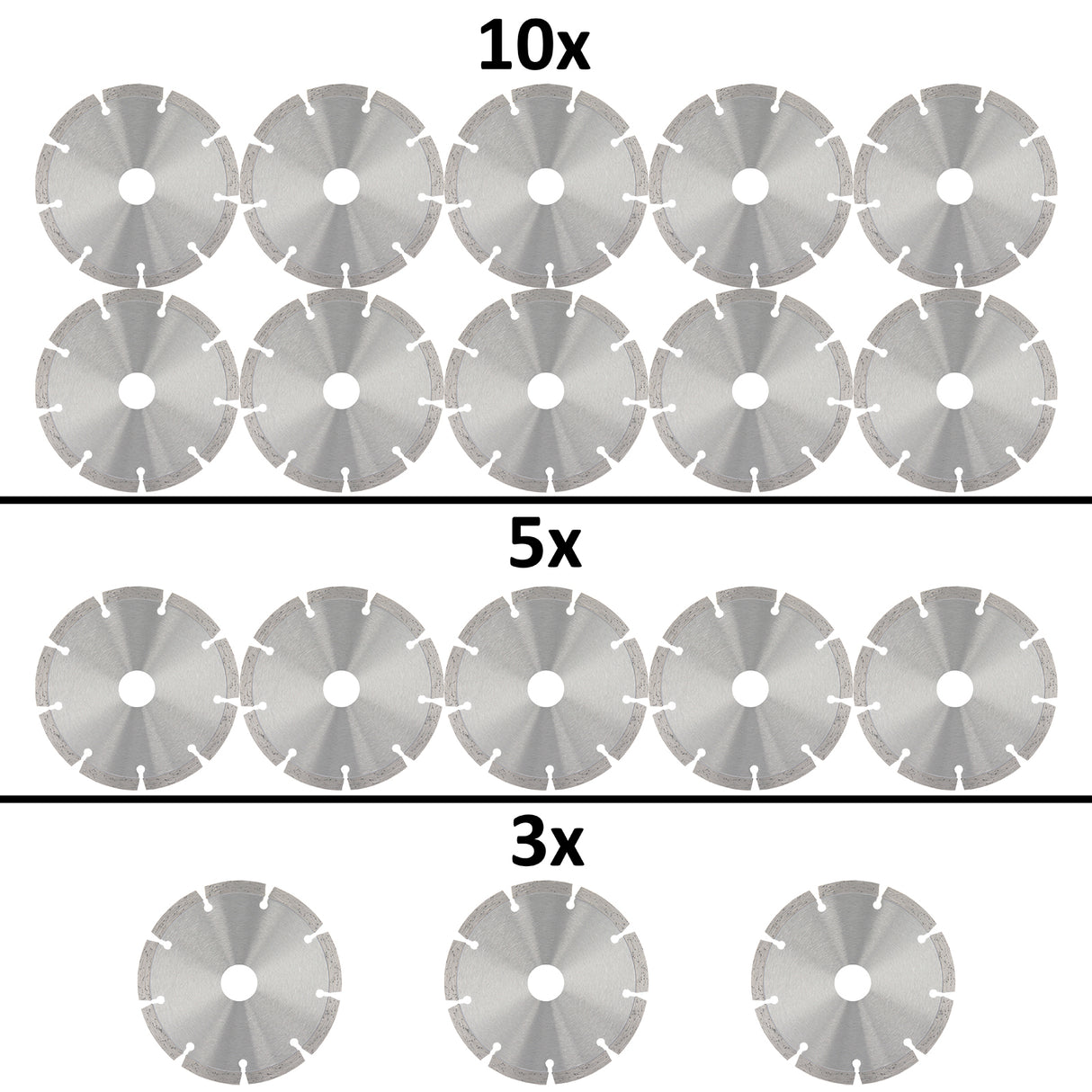 Diamanttrennscheibe Diamantscheibe für Winkelschleifer Durchmesser 125 mm - Universal