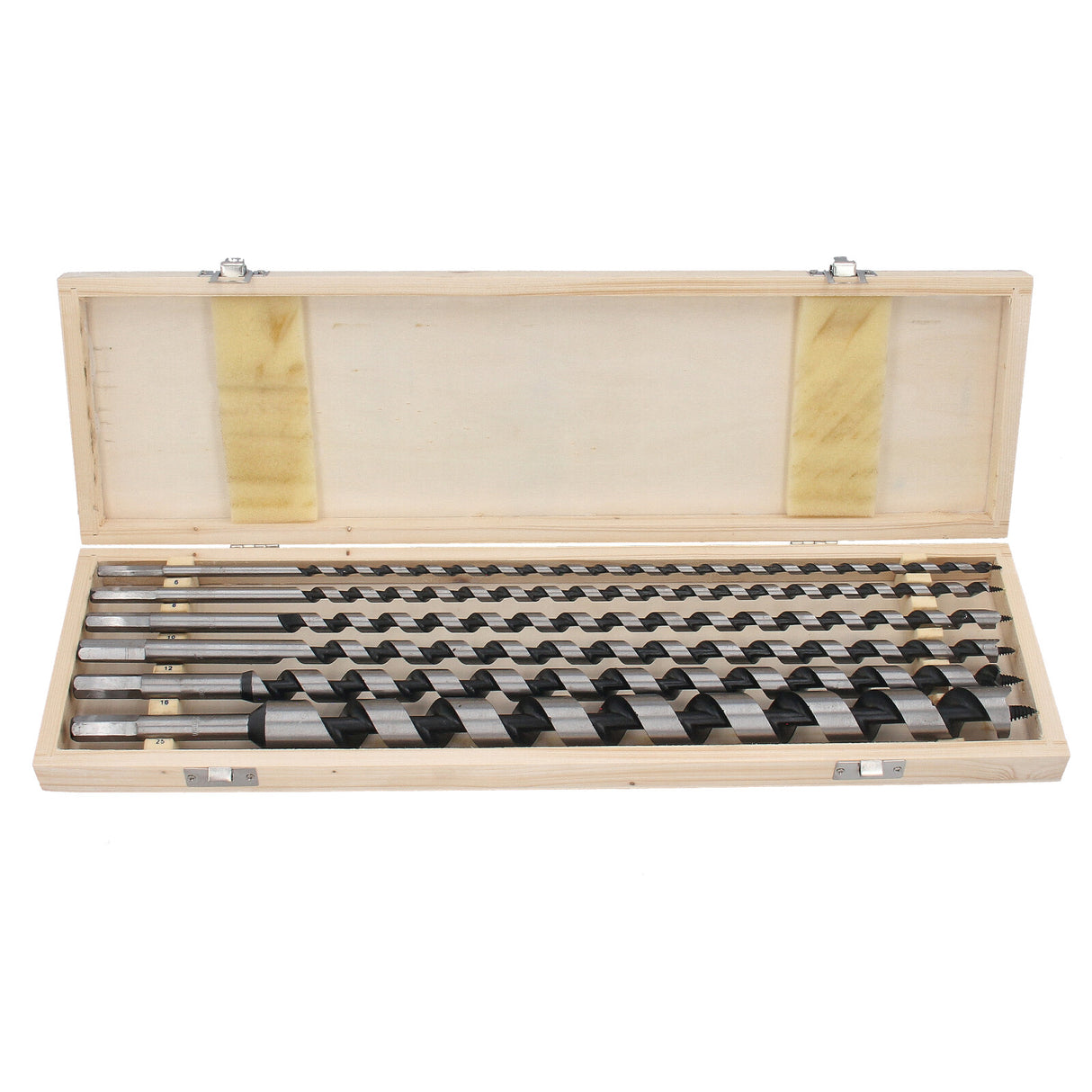 6tlg Set Holzbohrer Spiralbohrer Schlangenbohrer Durchmesser 6-25mm Länge 460 mm