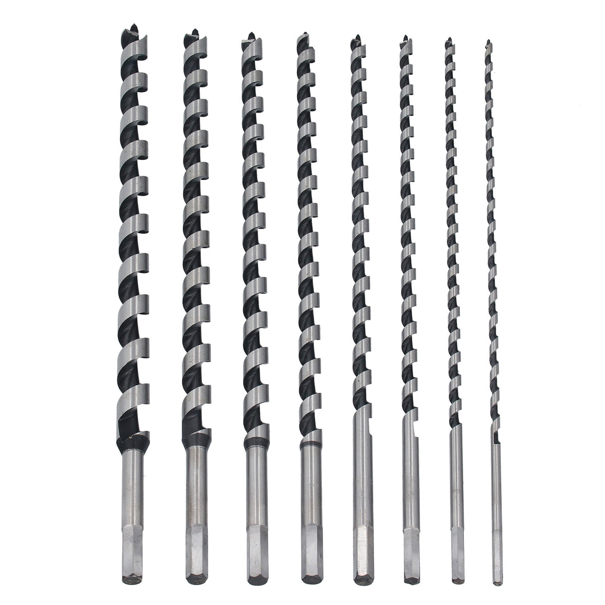 8-teiliges Set Schlangenbohrer 460mm - Holzbohrer für Balken