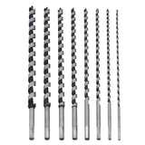 8-teiliges Set Schlangenbohrer 460mm - Holzbohrer für Balken