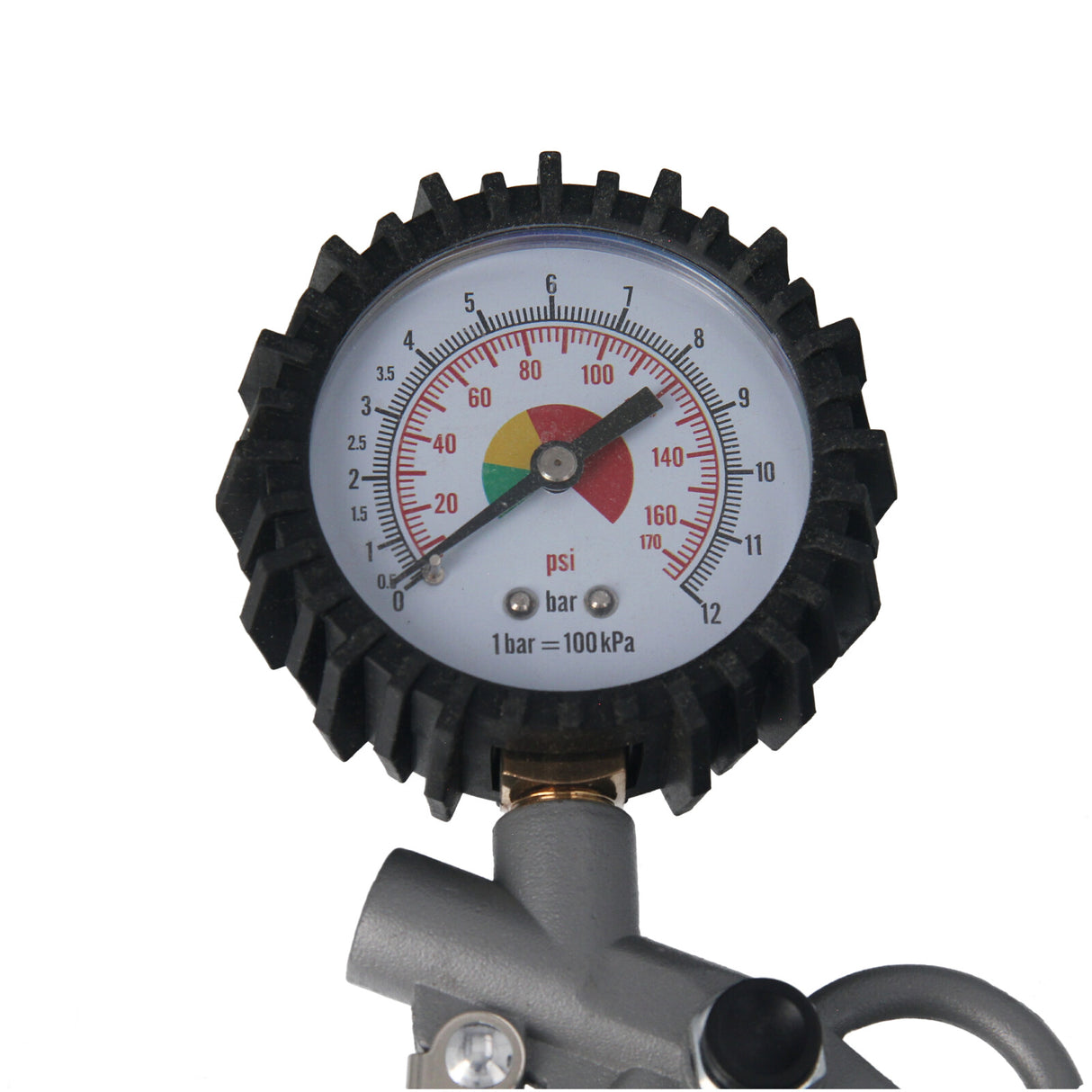 GEPCO Druckluft-Reifenfüllpistole Manometer 0-12 bar 0-170 PSI Reifenprüfer