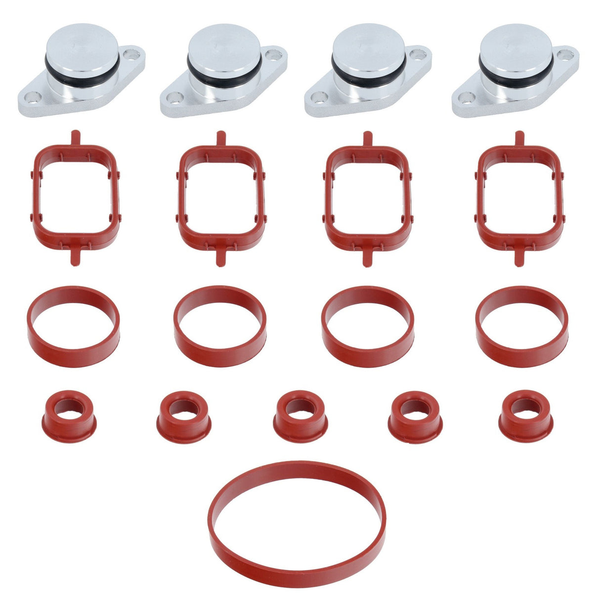 Set di valvole a vortice per BMW M57 4x22mm guarnizioni di supporto per valvole a vortice collettore di aspirazione