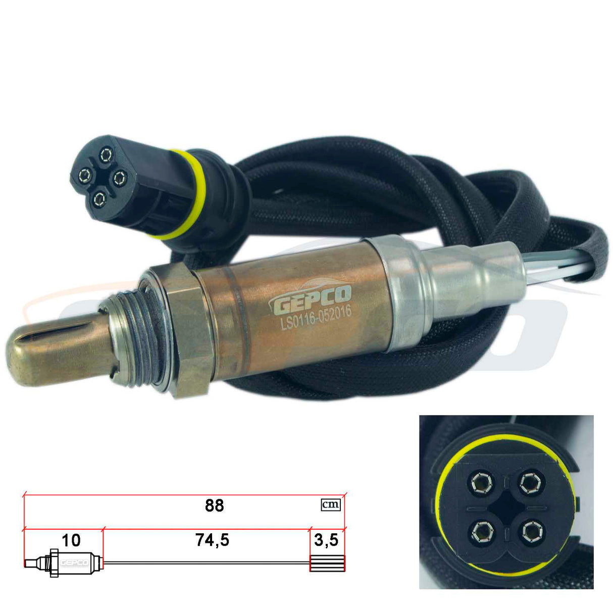 Sonda Lambda GEPCO per Mercedes-Benz Classe C W202 Sprinter Classe V Vito VW LT