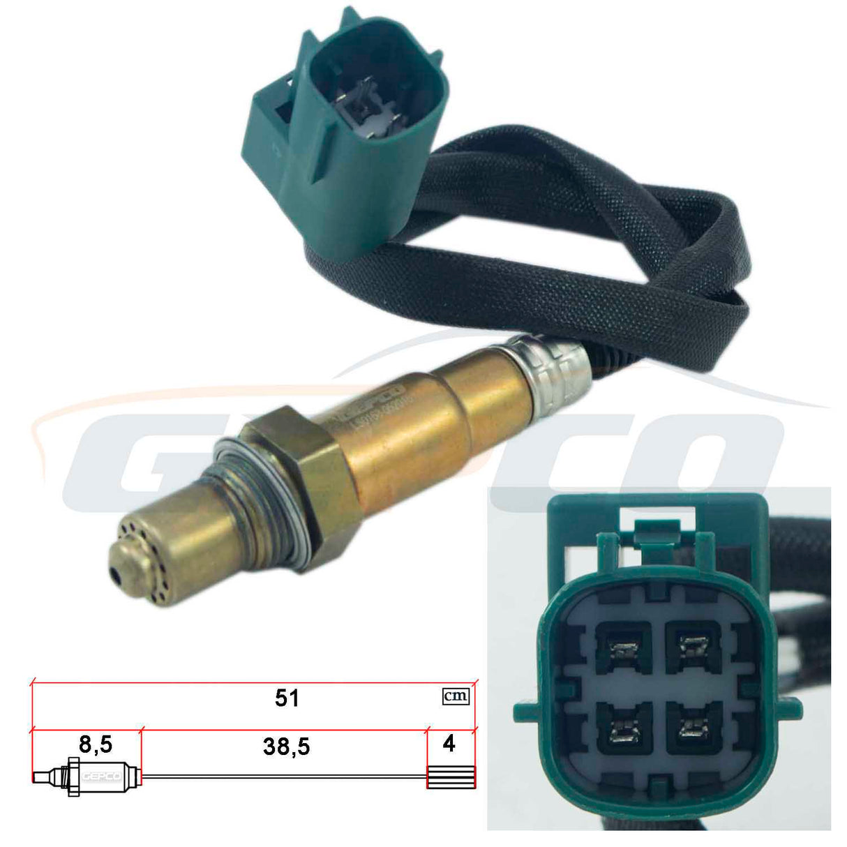 LAMBDASONDE PLANAR-SONDE für NISSAN ALMERA N16 MICRA K12 PRIMERA P12