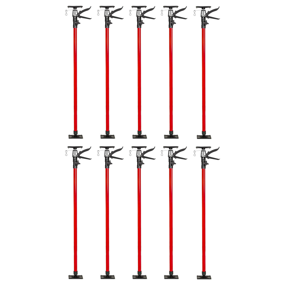 Supporto di montaggio supporto a soffitto morsetto telescopico supporto con una mano 115-290 cm fino a 30 kg