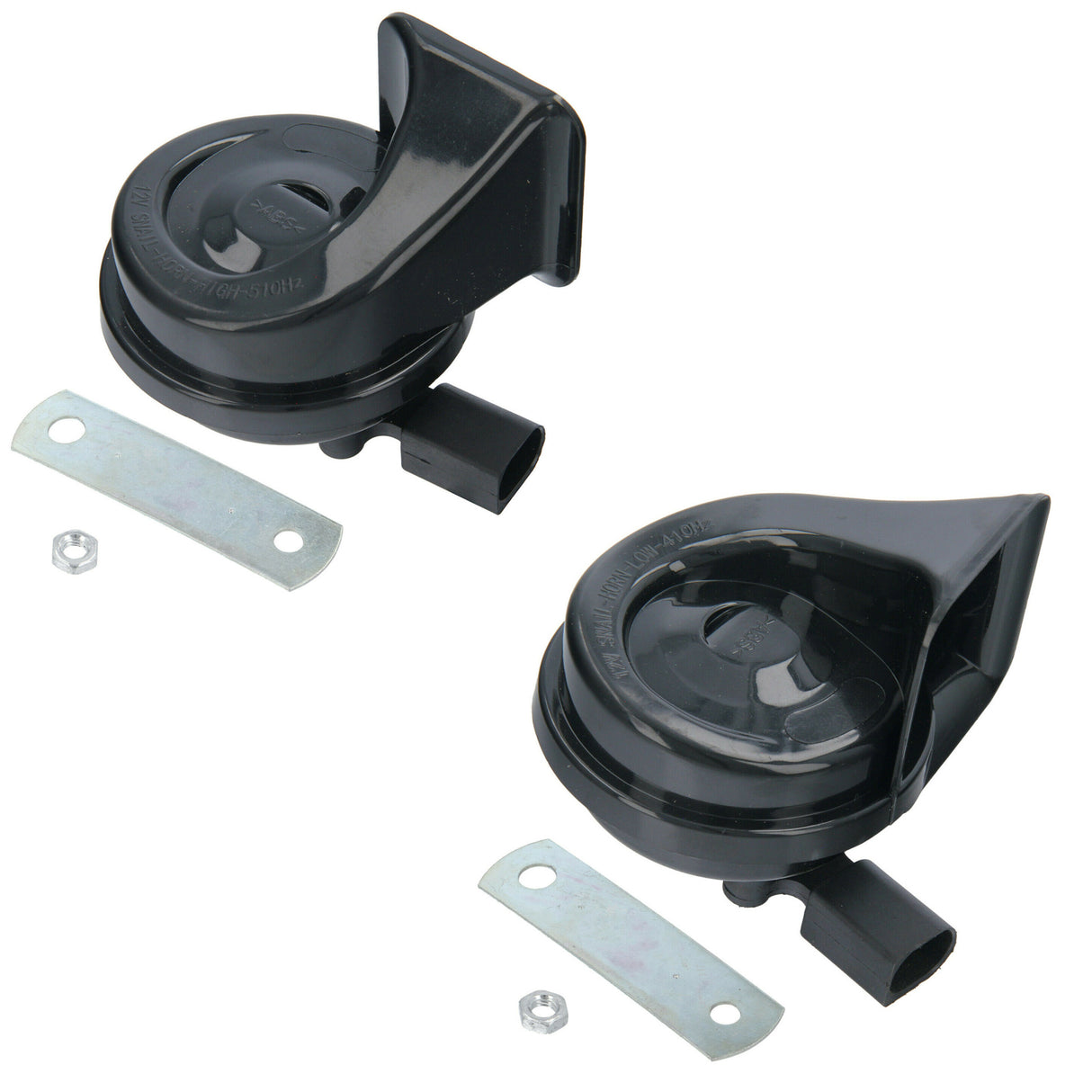 2x HORN HUPE FANFARE SIGNALHORN TIEFTON+HOCHTON VW GOLF SEAT ALTEA SKODA OCTAVIA