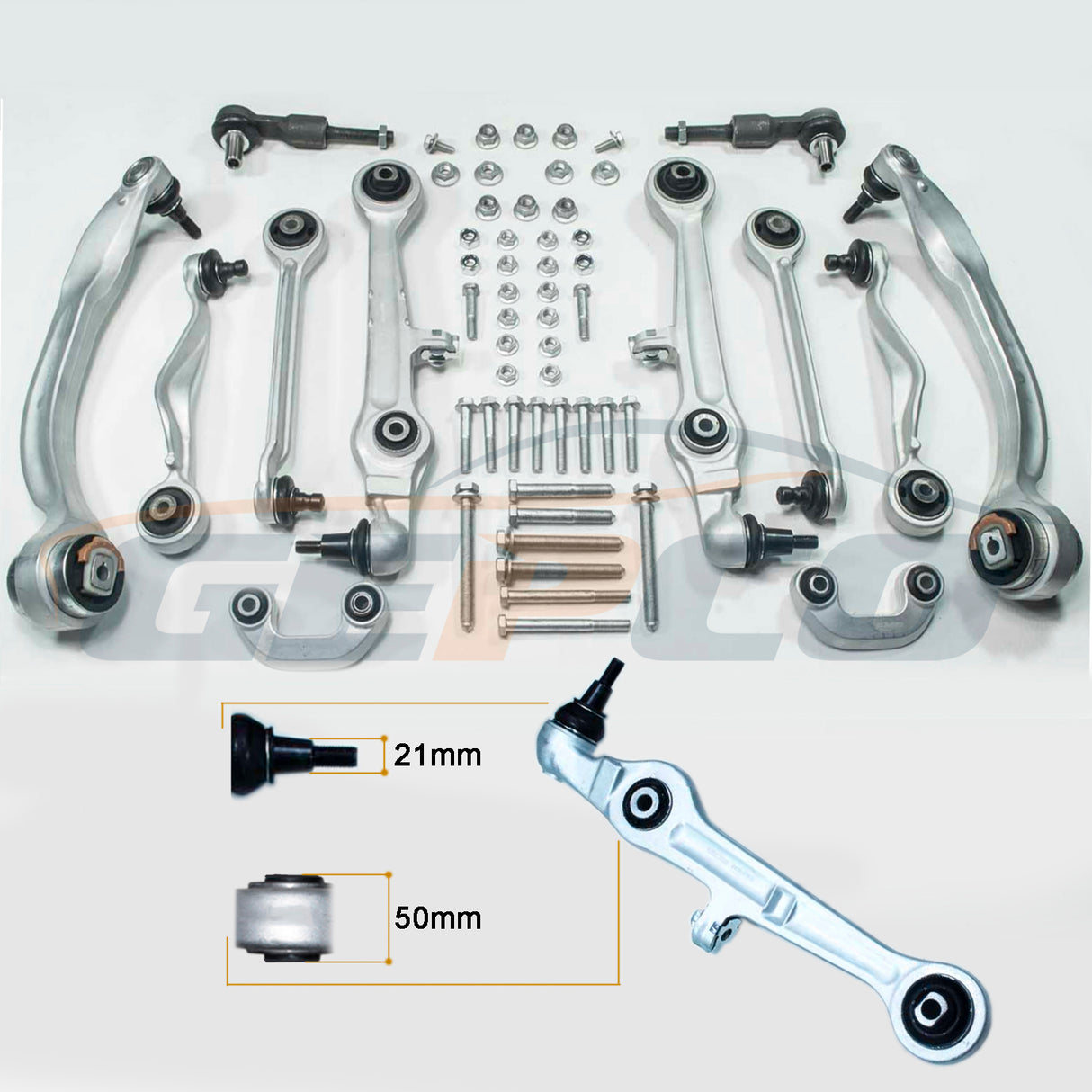 QUERLENKERSATZ PASST FÜR AUDI A4 8D B5 A6 4B VW PASSAT 3B2 3B5 -Konusmaß: 21mm