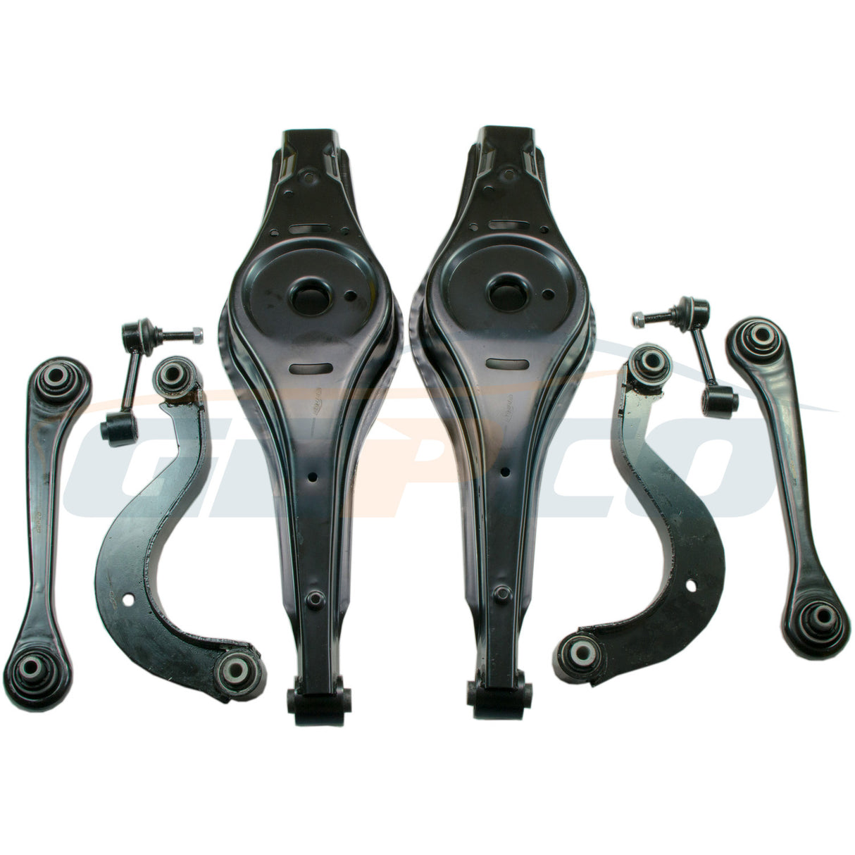 Ensemble de bras de suspension Audi A1 A3 Q3 TT SEAT Altea Leon Toledo VW Touran Golf 5 6 Tiguan EOS Jetta CC 8 pcs.