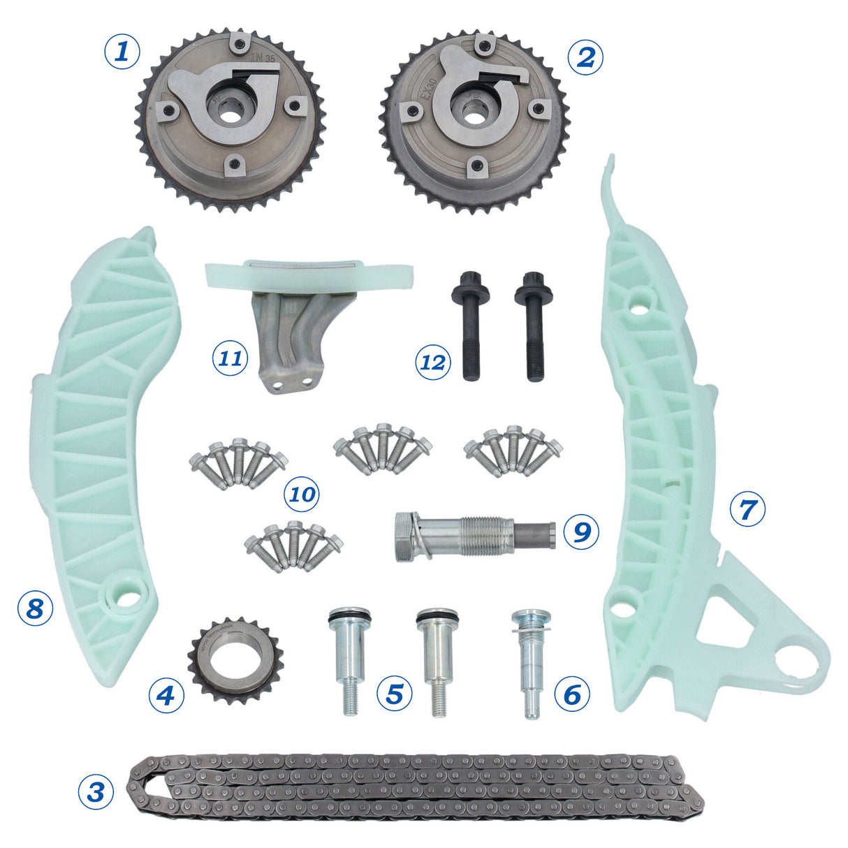 Kit de chaîne de distribution VVT pour BMW Série 1 Série 3, Mini R56, Citroën C3 C4 C5, Peugeot 508